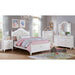Belva Bed + 1NS + Dresser + Mirror - White - Full