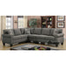 Rhian K/D Sectional - Dark Gray