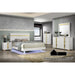 Lillestrom Bed - Full / White/Gold