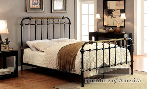 Riana Metal Bed - Antique Black - King