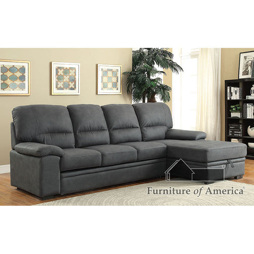 Alcester Sectional W/ Sleeper - Graphite