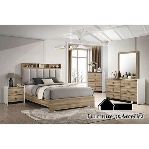 Cama Posey - roble polvo/blanco