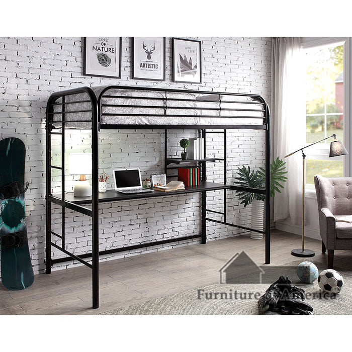 Opal III Loft Bed - Black