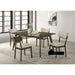 Huttwil 5 PC. Dining Table Set - Dark Walnut/Beige