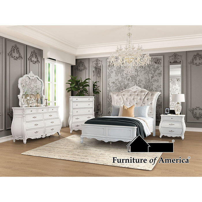 Florentino # Bed - White - Queen