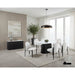 Lynton 5 PC. Dining Table Set - White/Black - 5 PC. Dining Table Set (FM37022BK-OT-5PC19BK)