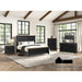Neue Mills 5 PC. Bedroom Set W/ 2NS - Farmhouse Black/Rustic Oak - Queen / 5 PC. Queen Bedroom Set W/ 2NS (FM79009BK-Q-5PC-2N2)