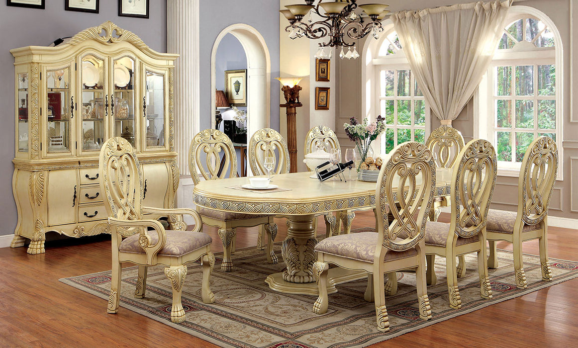 Wyndmere Table + 2 Arm Chrs + 6 Side Chrs - Vintage White
