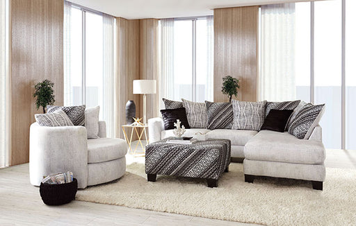 Eimear Sectional - Off-white/Black