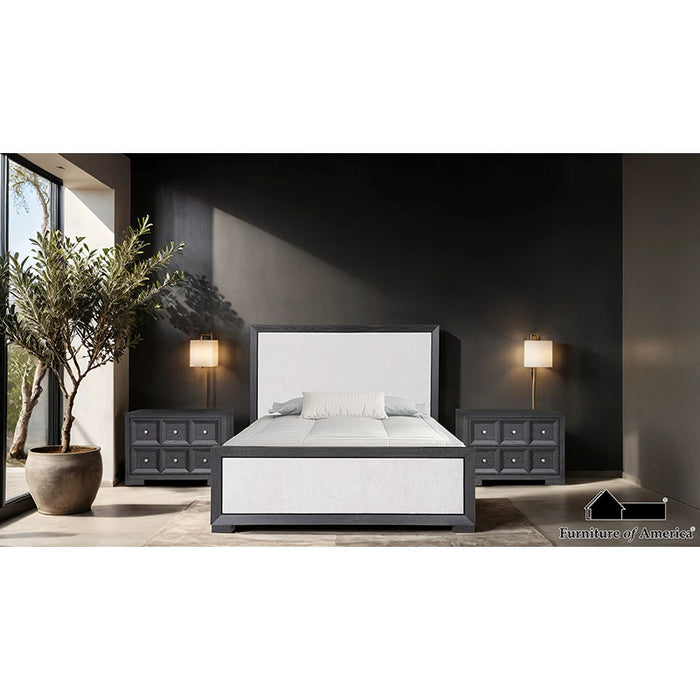 Hatton Cross Uph Bed - Weathered Black - King