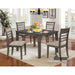 Fafnir 5 PC. Dining Table Set - Weathered Gray/Beige