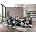 Midvale 7 PC. Dining Table Set - Black/Chrome