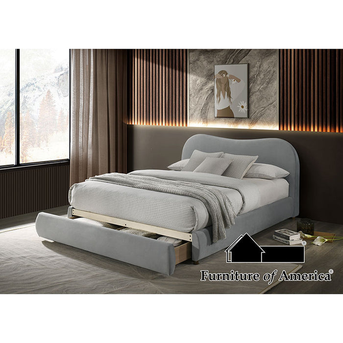 Grimsby Bed - Queen / Light Gray