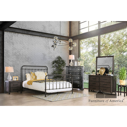 Iria Bed - Dark Bronze / Cal.king Bed