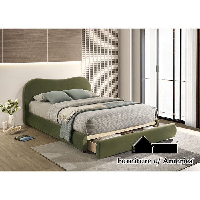 Grimsby Bed - Queen / Olive Green