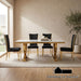 Wadenstil 5 PC. Dining Table Set - Gold/White/Black / 5 PC. Dining Table Set