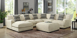 Kaylee L-shaped Sectional - Beige - L-shaped Sectional (CM6587BG-SECT-L)