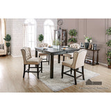 Sania III Table + 6 Counter HT. Chairs - Antique Black