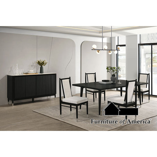 Margate 5 PC. Dining Table Set - Black