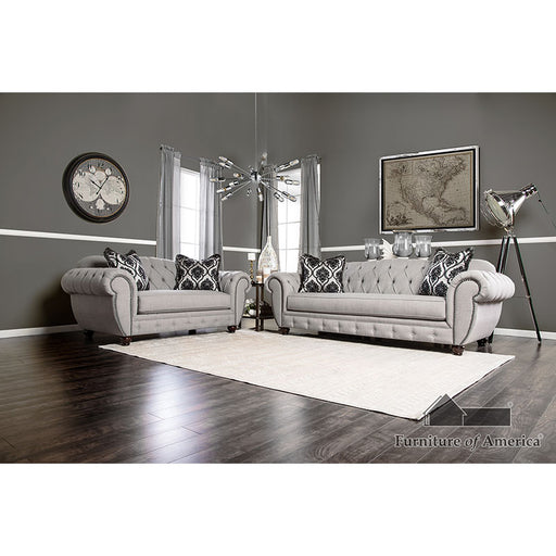 Viviana Loveseat - Gray/Black