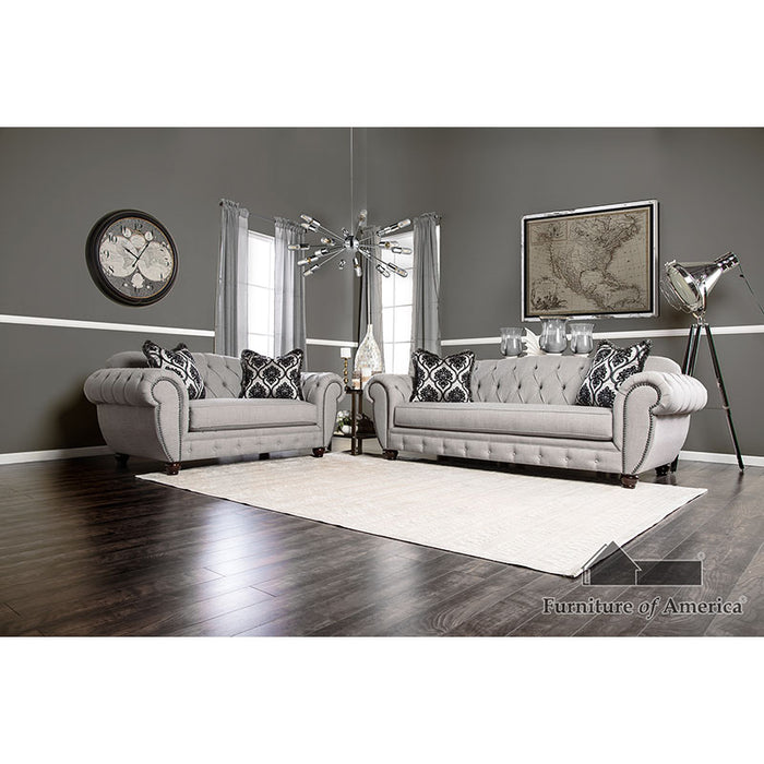 Viviana Loveseat - Gray/Black
