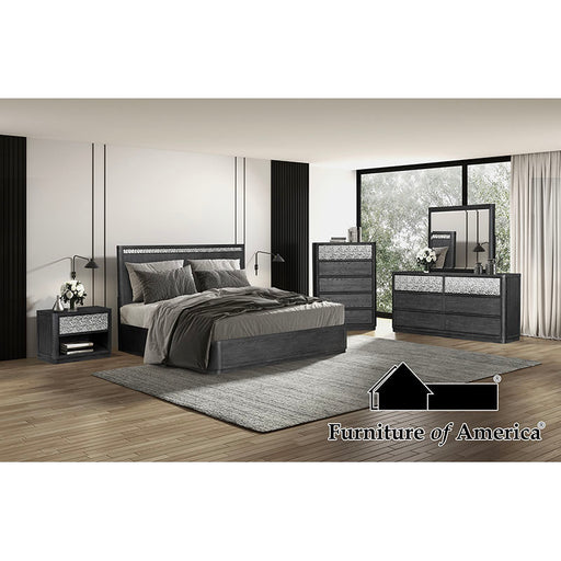 Sterling West 5 PC. Bedroom Set W/ 2NS - Ash Gray - Queen / 5 PC. Queen Bedroom Set W/ 2NS (FM79001ES-Q-5PC-2N1)