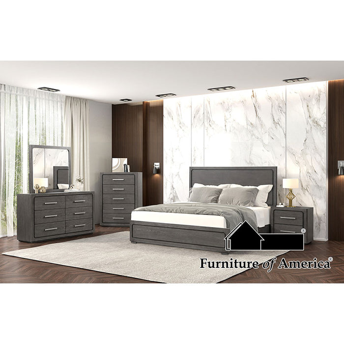 Crowthorne Bed - King / Warm Gray