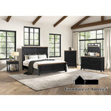 Neue Mills Bed - Farmhouse Black/Rustic Oak