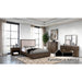 Vellara Uph Panel Bed - Dark Walnut