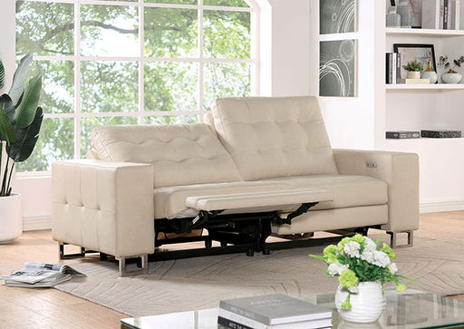 Abberton Power Loveseat - Beige