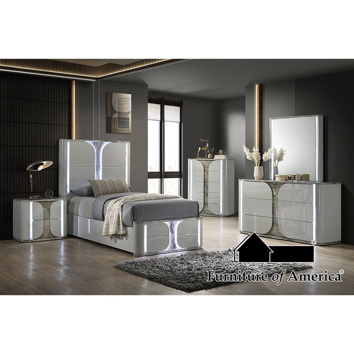 Cleburne Bed - Light Gray - Full
