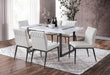 Alessia Dining Table - White/Black