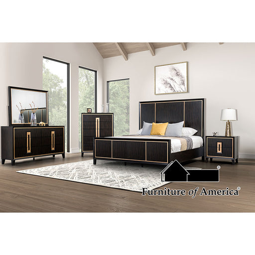 Kenyada 5 PC. Bedroom Set W/ 2NS - Espresso