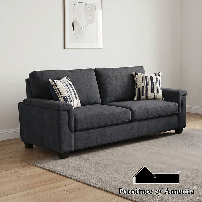 Ivara Sofa W 2 Pillows - Dark Gray
