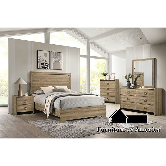 Cadden Bed - Dusty Oak - Queen