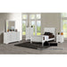 Louis Philippe Bed - Twin / White