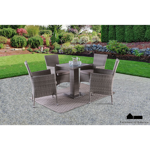 Niambi 3 PC. Patio Bistro Set - Natural/Gray