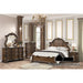 Leovanni Panel Bed - Dark Brown - King