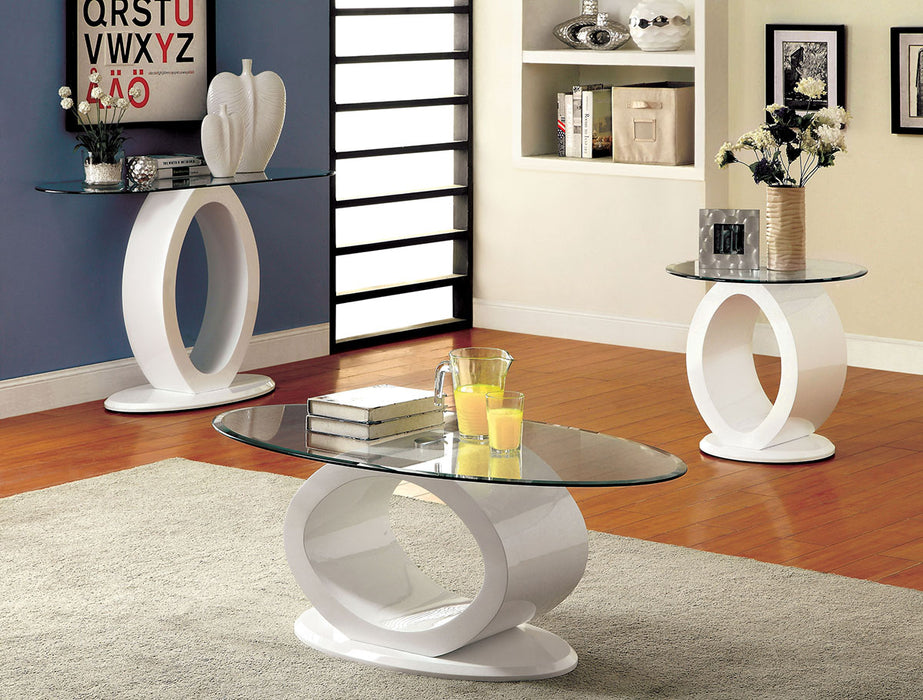 Lodia III End Table - White