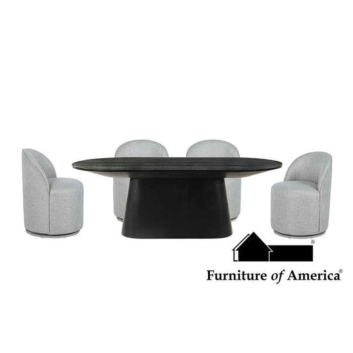 Tottenham 5 Pc Dining Table Set - Black / 5 PC. Dining Table Set