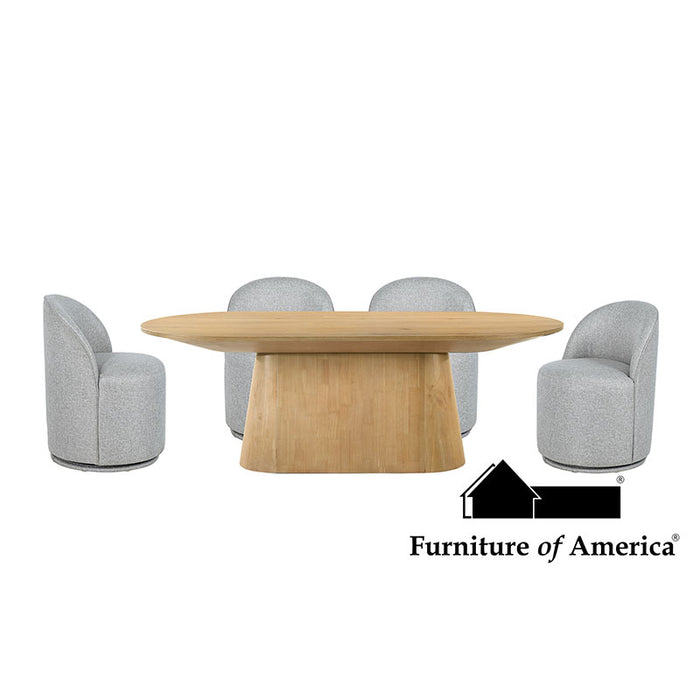 Tottenham 5 Pc Dining Table Set - Oak / 5 PC. Dining Table Set (FM3222AK-OT-5PC-01TP)