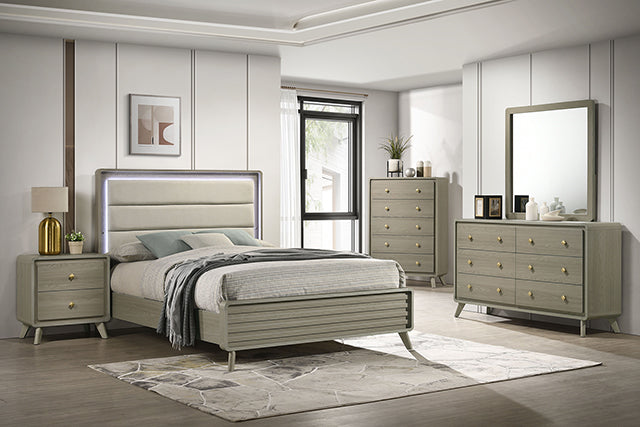 Rainier Bed - Gray - King / E.king Bed