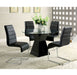 Mauna Table + 4 Side Chairs - Black