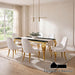 Neuveville 7 Pc Dining Table Set - Gold/Black/White / 7 PC. Dining Table Set