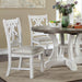 Auletta Round Dining Table - Distressed White/Gray