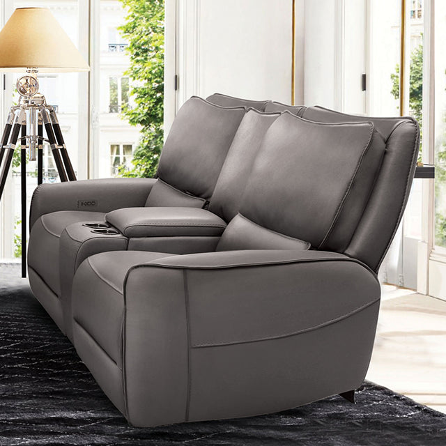 Phineas Power Loveseat - Gray
