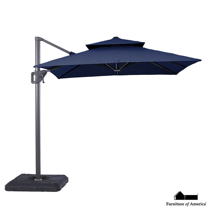 Fida **oversize** 8FT Square Umbrella W/ Double Top - Blue