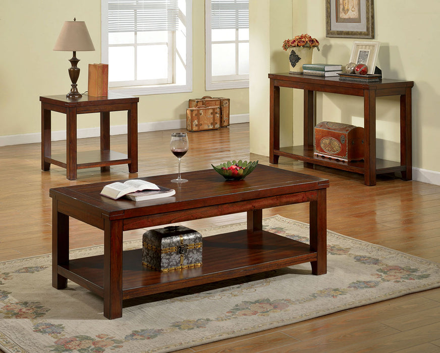 Estell Coffee Table - Dark Cherry