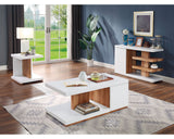 Moa Coffee Table - White/Natural Tone