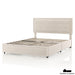 Velvet Ivory Storage Bed With Drawers - Full